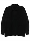 Homme Pliss Issey Miyake Sweater HP48JM118 15 BLACK - ISSEY MIYAKE - BALAAN 2