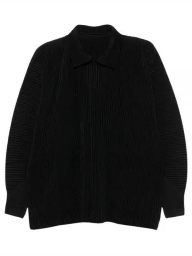 Homme Pliss Issey Miyake Sweater HP48JM118 15 BLACK - ISSEY MIYAKE - BALAAN 2