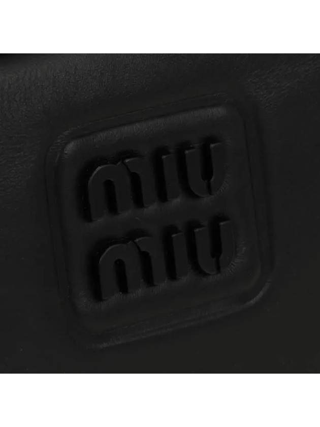 Embossed Logo Cross Bag Black - MIU MIU - BALAAN 6