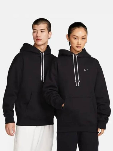 Men Solo Swoosh Fleece Pullover Hoodie 010 - NIKE - BALAAN 1