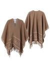 Cape 2424736051600 002 Hilde Fringe Wool Poncho Women s - MAX MARA - BALAAN 2