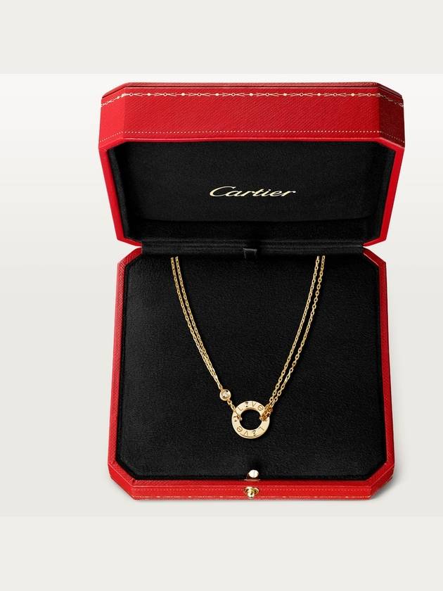 Love 2 Diamond Necklace Gold - CARTIER - BALAAN 7