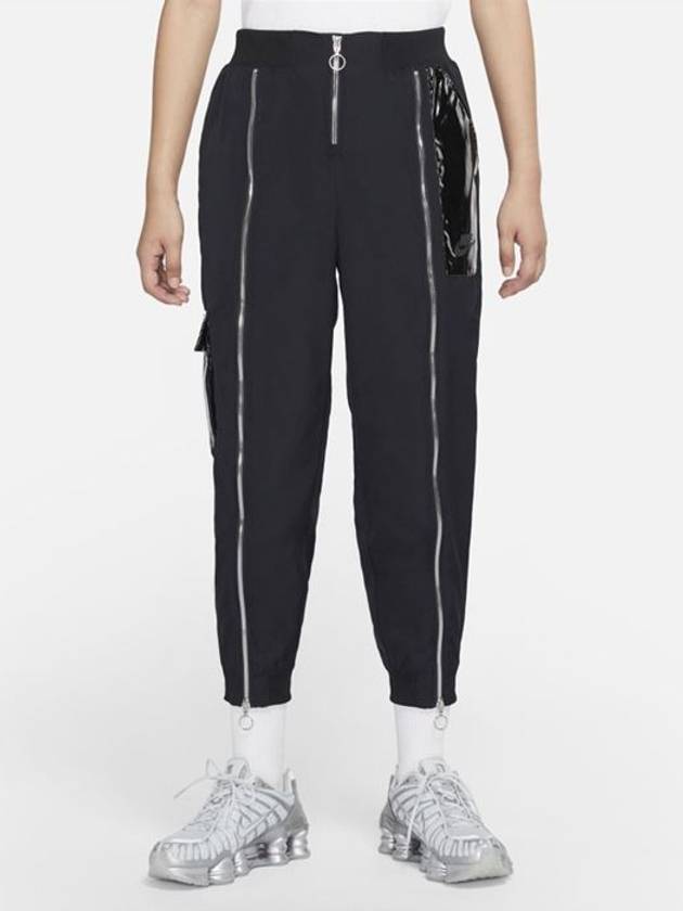 Women's Sportswear Icon Clash Woven Track Pants Black - NIKE - BALAAN.