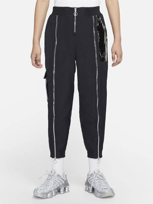 Women's Sportswear Icon Clash Woven Track Pants Black - NIKE - BALAAN 2