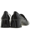 Enamel Metal Triangle Logo Loafers Black - PRADA - BALAAN.