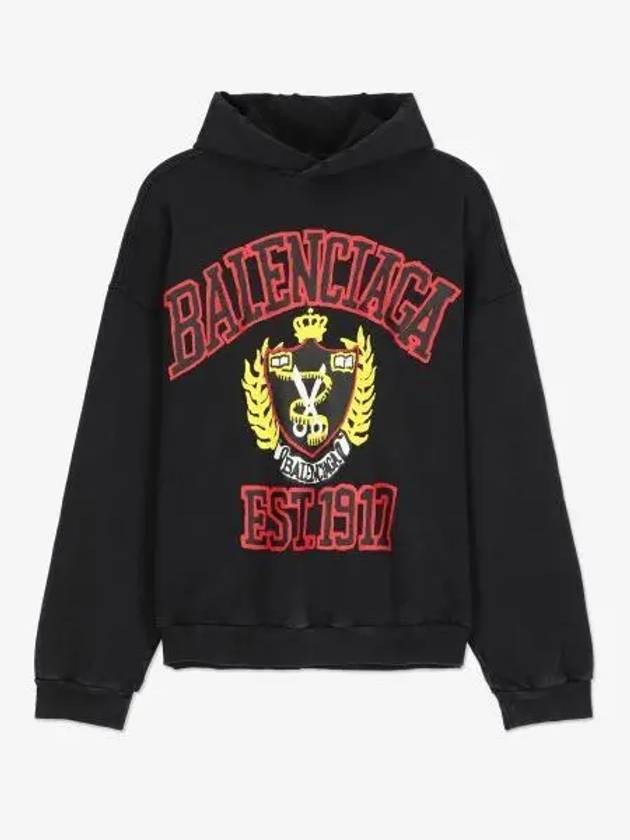 DIY College Medium Fit Hoodie Black - BALENCIAGA - BALAAN 2