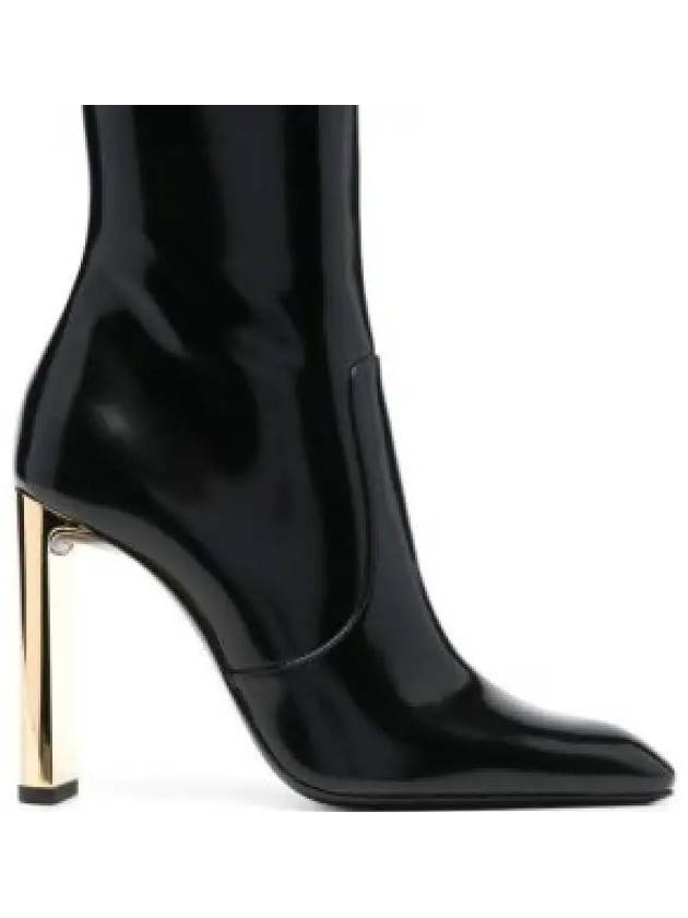 Auteuil Leather Boots 100mm 755201AACGX - SAINT LAURENT - BALAAN 2