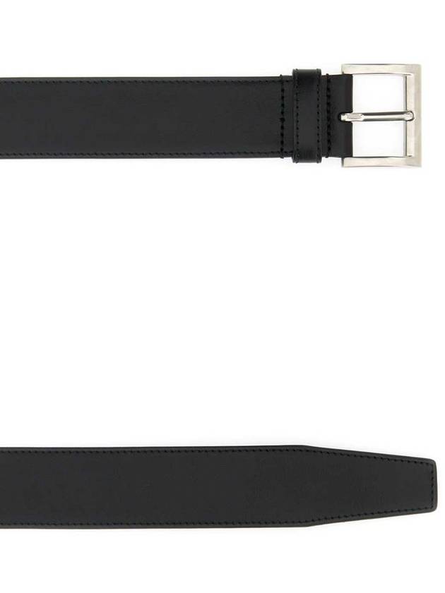 Leather Belt Black Black - PRADA - BALAAN 3