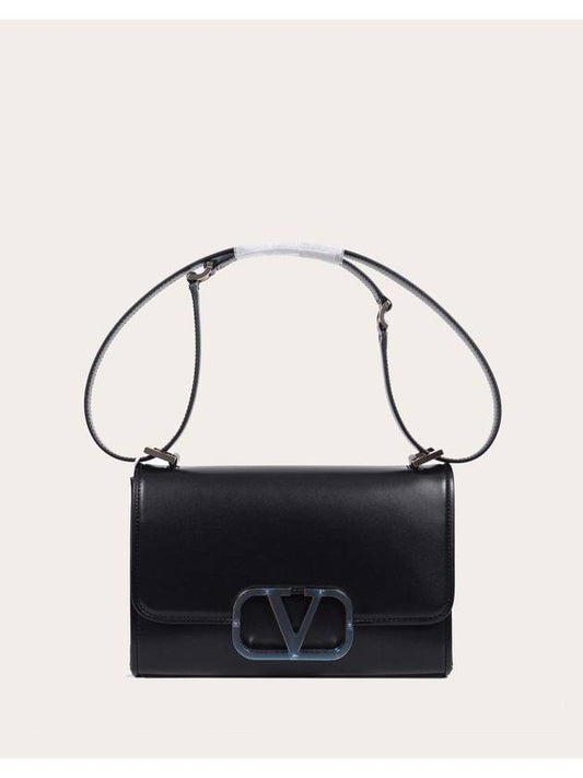 V Logo Shoulder Bag Black - VALENTINO - BALAAN 2