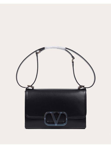 V Logo Shoulder Bag Black - VALENTINO - BALAAN 1