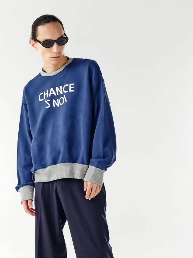 Unisex CHMXMTM Snowy Sweatshirt Mix Navy - CHANCE'S NOI - BALAAN 6