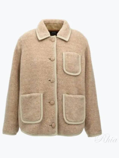 Esther Wool Jacket Rosy Beige - A.P.C. - BALAAN 2