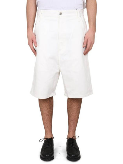 Alex Denim Bermuda Shorts White - AMI - BALAAN 2