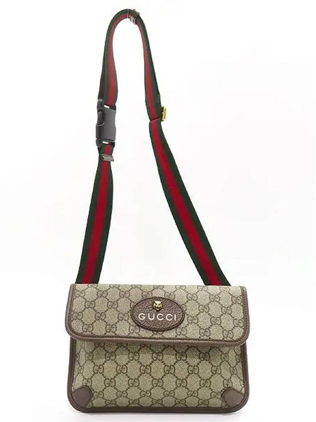 493930 Neo Vintage GG Logo PVC Supreme Belt Hip Sack - GUCCI - BALAAN 3