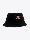 CC Logo Reversible Bucket Hat Black - CHANEL - BALAAN 2