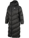 NSW Thermafit Wind Puffer Loose Hooded Padding Black - NIKE - BALAAN 1