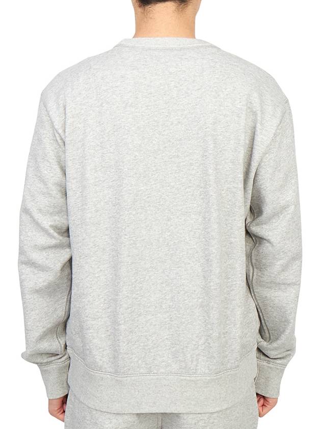 Mikoy Logo Cotton Sweatshirt Grey - ISABEL MARANT - BALAAN 5