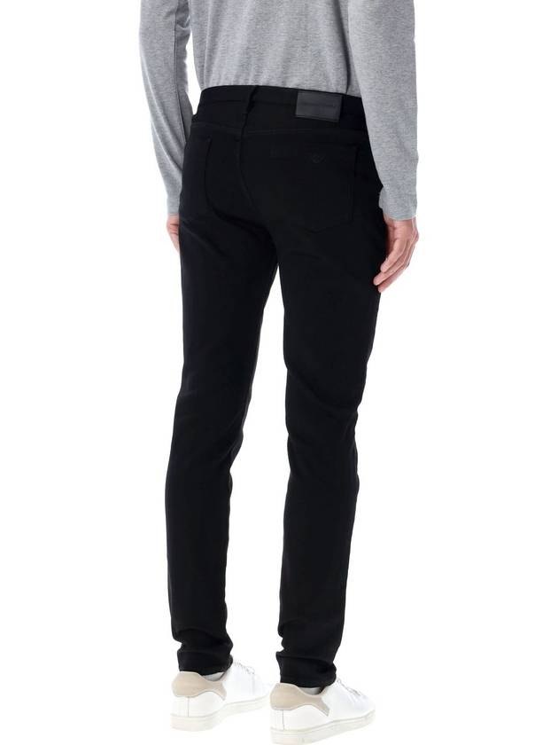 slim fit stretch jeans black - EMPORIO ARMANI - BALAAN 3