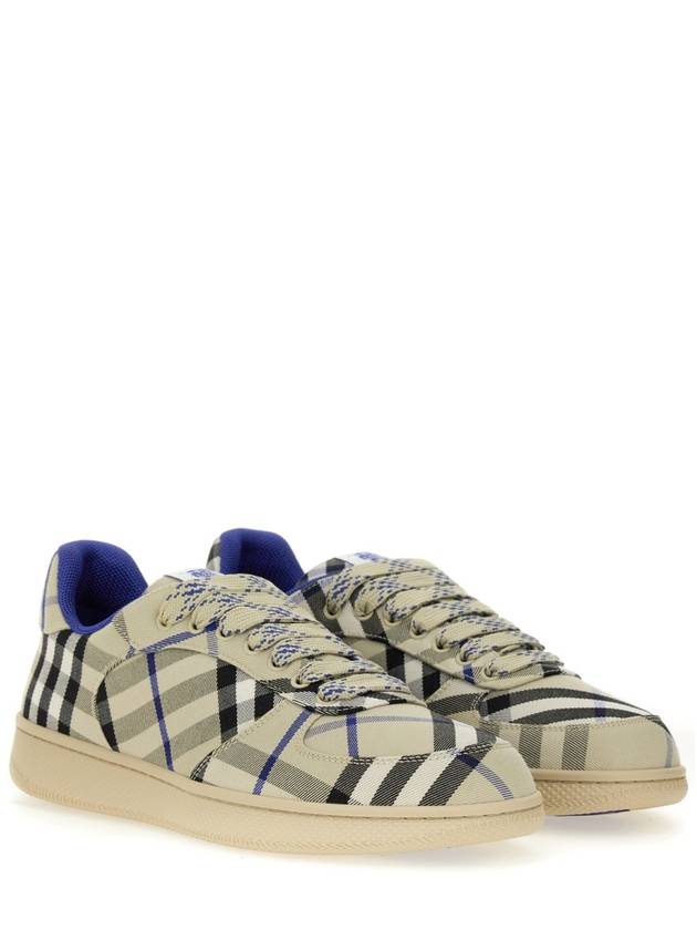 Check Terrace Low Top Sneakers Lichen - BURBERRY - BALAAN 4