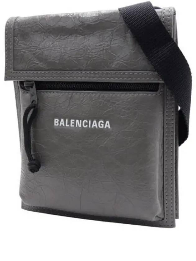 Explorer Leather Cross Bag Grey - BALENCIAGA - BALAAN 2