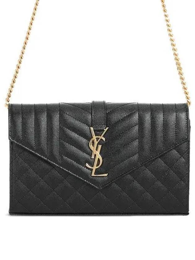 Cassandre Monogram Chain Cross Bag Black - SAINT LAURENT - BALAAN 2