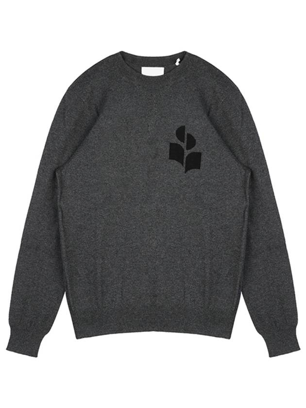 Men's Evans Logo Sweatshirt Grey - ISABEL MARANT - BALAAN 2