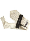 Polka Dot Silk Tie White - DOLCE&GABBANA - BALAAN 4