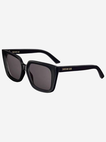 Midnight S1I Transparent Square Sunglasses Black - DIOR - BALAAN 1