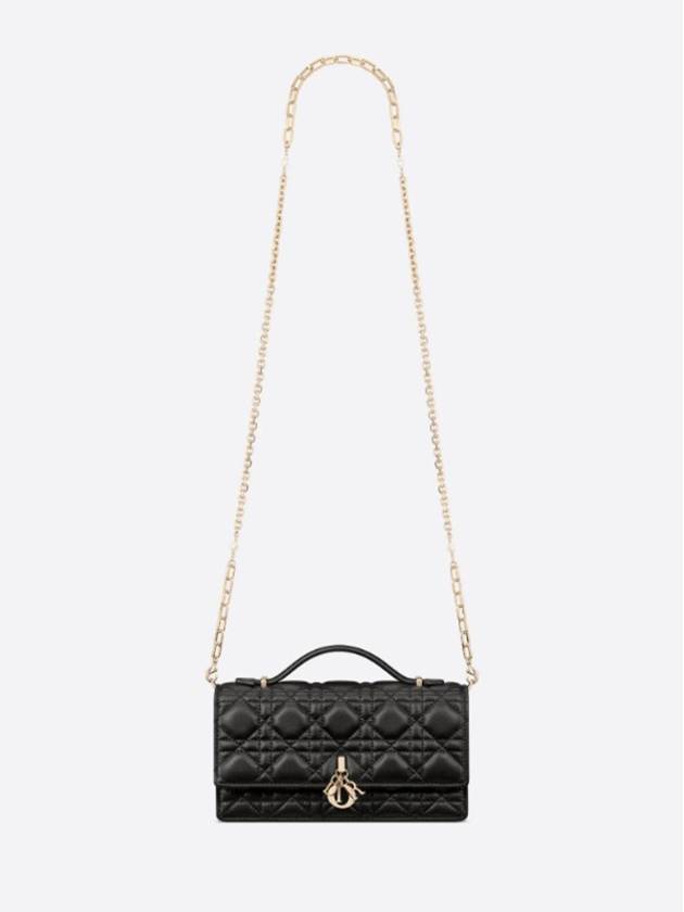 Miss Cannage Lambskin Mini Bag Black - DIOR - BALAAN 6