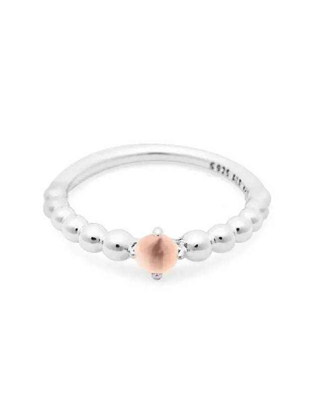 Misty Rose Beaded Ring Silver - PANDORA - BALAAN 3