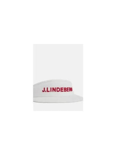 Viktor Embroidered Logo Visor White - J.LINDEBERG - BALAAN 2