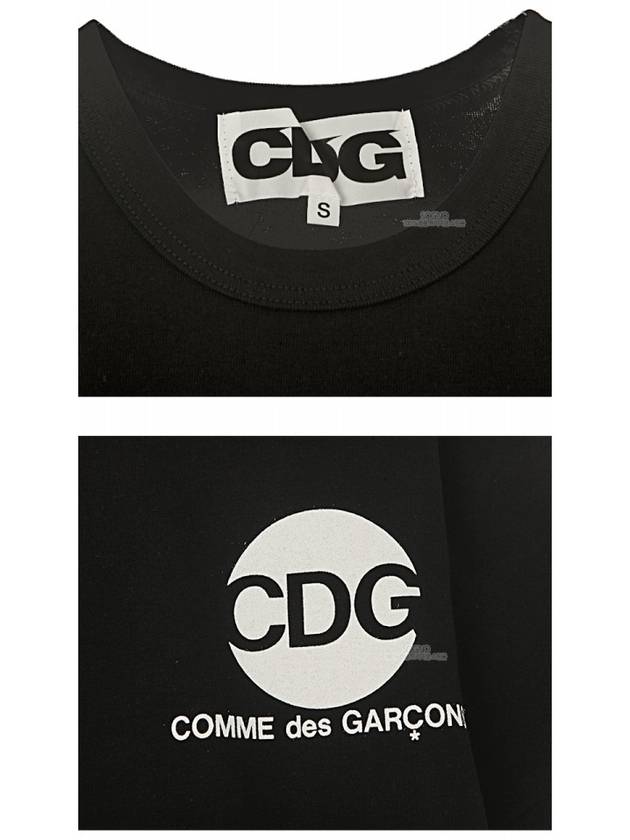 SZ-T006-051-1 CDG Chest Logo Round Short Sleeve T-Shirt Black Men's T-Shirt TS - COMME DES GARCONS - BALAAN 6