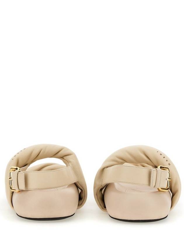 twist detail leather sandals SAMS019603P5443 - MARNI - BALAAN 4