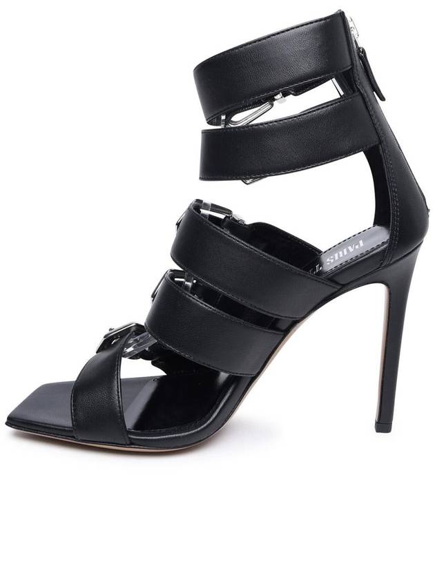 Paris Texas 'Ursula' Black Leather Sandals - PARIS TEXAS - BALAAN 3