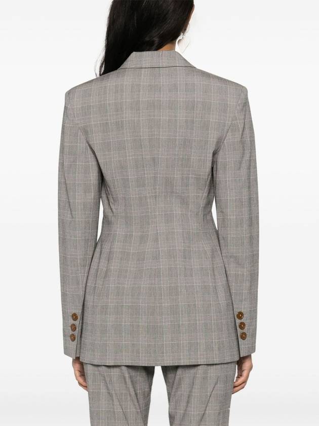 Women's Single Breasted Tailored Jacket Grey - VIVIENNE WESTWOOD - BALAAN 6