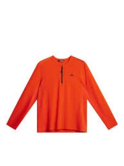 Men's Tomas Pro Pack Long Sleeve T-Shirt Tangerine Tango - J.LINDEBERG - BALAAN 2