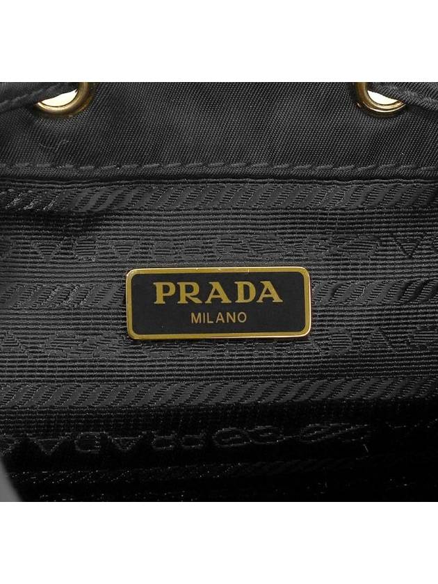 Duet Re-Nylon Bucket Bag Black - PRADA - BALAAN 8