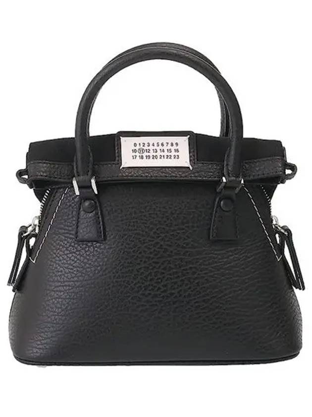 5AC Classique Micro Tote Bag Black - MAISON MARGIELA - BALAAN 3