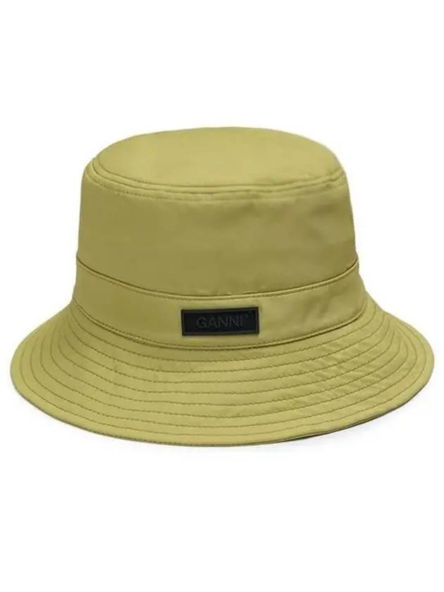 Logo Applique Bucket Hat Green - GANNI - BALAAN 3