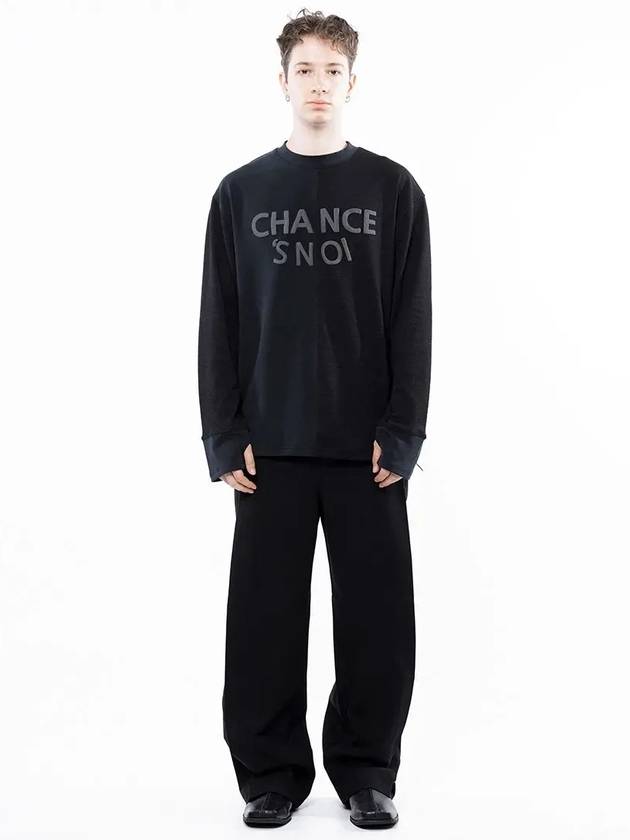 Men s M243MT01BR Snowy Reverse Sleeve Crew Neck Sweatshirt Black Navy - CHANCE'S NOI - BALAAN 9