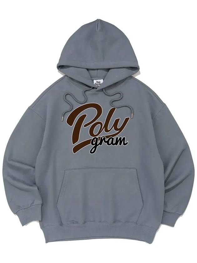 BASEBALL LOGO HOOD TEE LIGHT BLUE - POLYGRAM - BALAAN 3