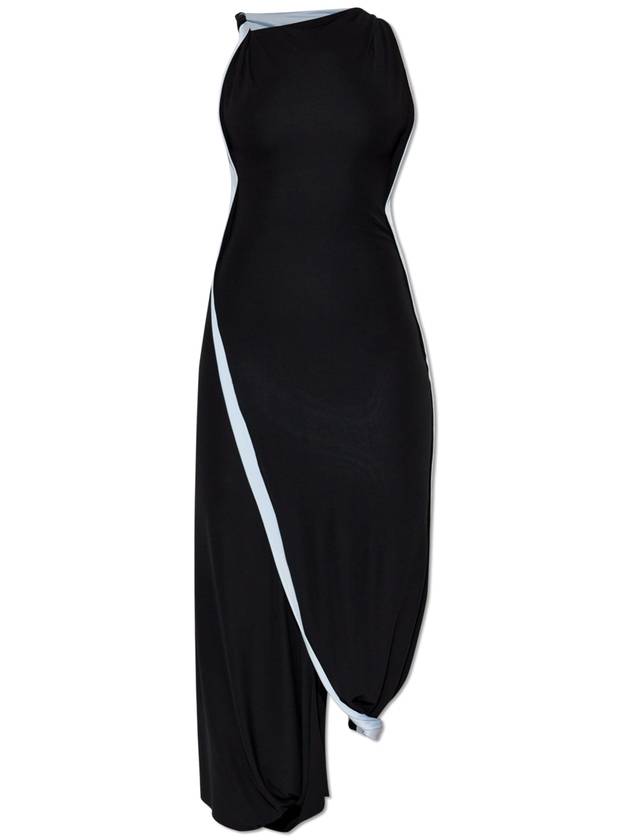 Victoria Beckham Dress With Twisted Strap, Women's, Black - VICTORIA BECKHAM - BALAAN 1