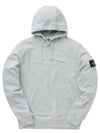 Wappen Patch Cotton Fleece Hoodie White - STONE ISLAND - BALAAN 2