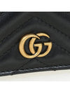 GG Marmont Matelasse Flap Card Wallet Black - GUCCI - BALAAN 8