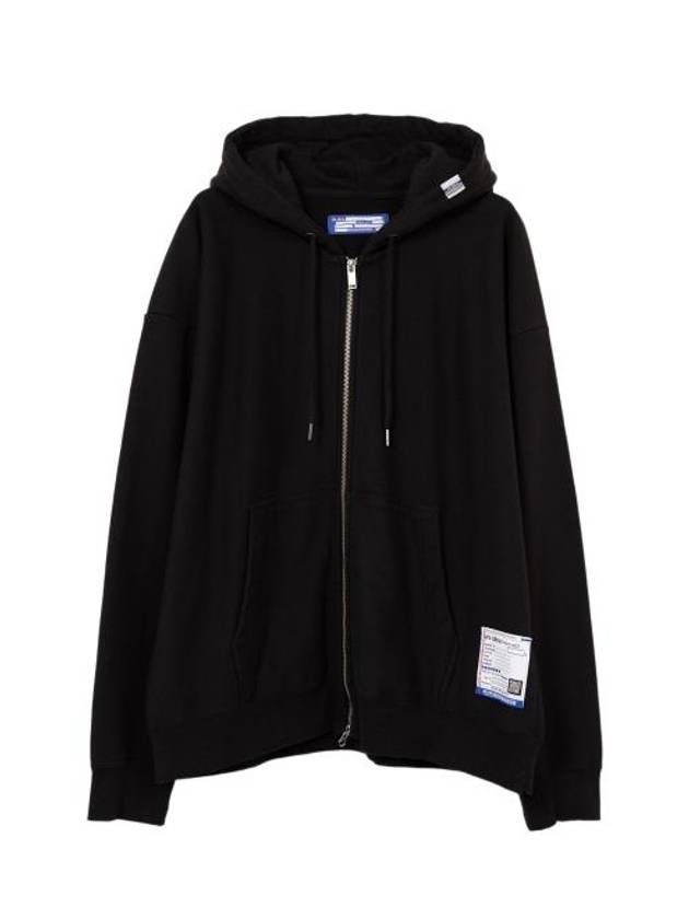 Oversized French Terry Zip-Up Hoodie Black - MAISON MIHARA YASUHIRO - BALAAN 2