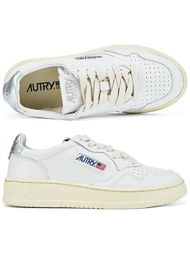 Medalist Silver Tab Low Top Sneakers White - AUTRY - BALAAN 6