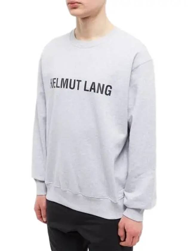 Core Crew Neck Logo Sweatshirt Grey - HELMUT LANG - BALAAN 3