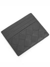 Intrecciato Leather Card Wallet Grey - BOTTEGA VENETA - BALAAN 3