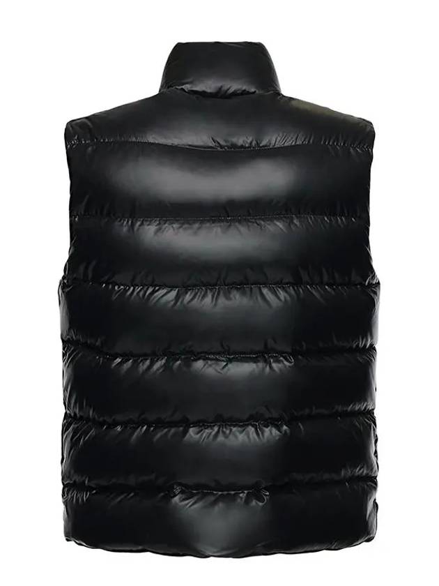 Logo Patch Padded Vest Black - MONCLER - BALAAN 3