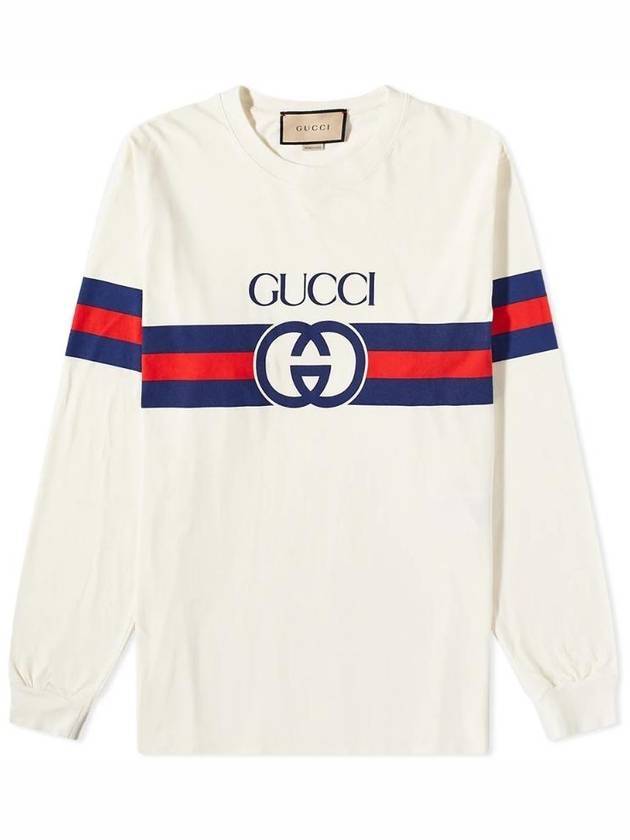 GG Interlocking Cotton Sweatshirt White - GUCCI - BALAAN 1